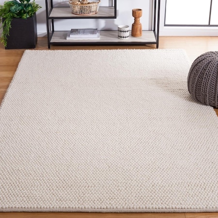 Safavieh 3 x 5 ft. Natural Handmade Courtney Wool Rectangle Area Rug, Ivory NAT220A-3
